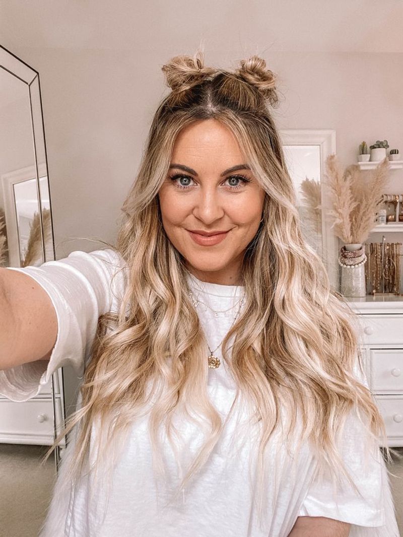 Half-Up Space Buns