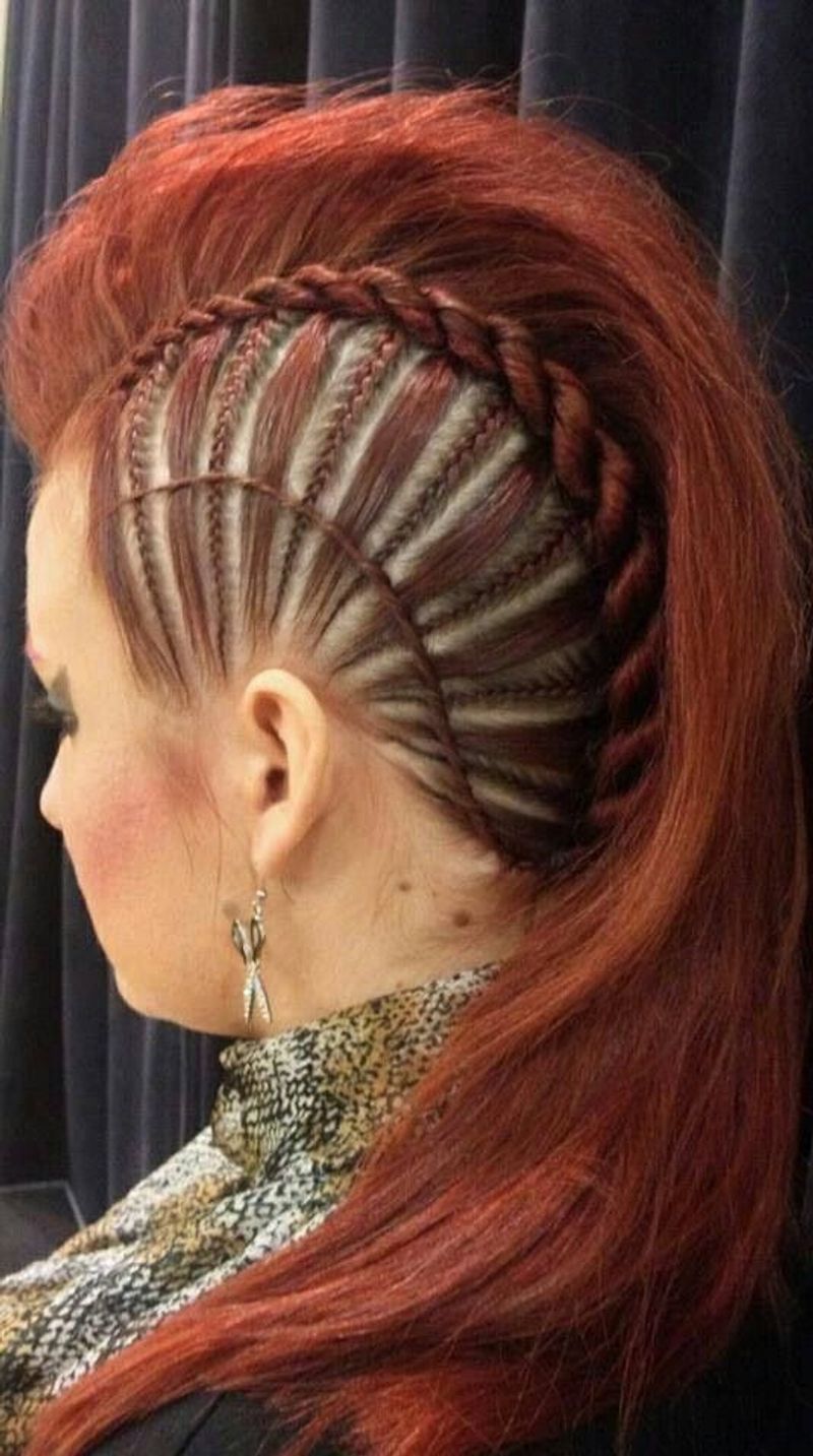 Braided Fauxhawk Pony