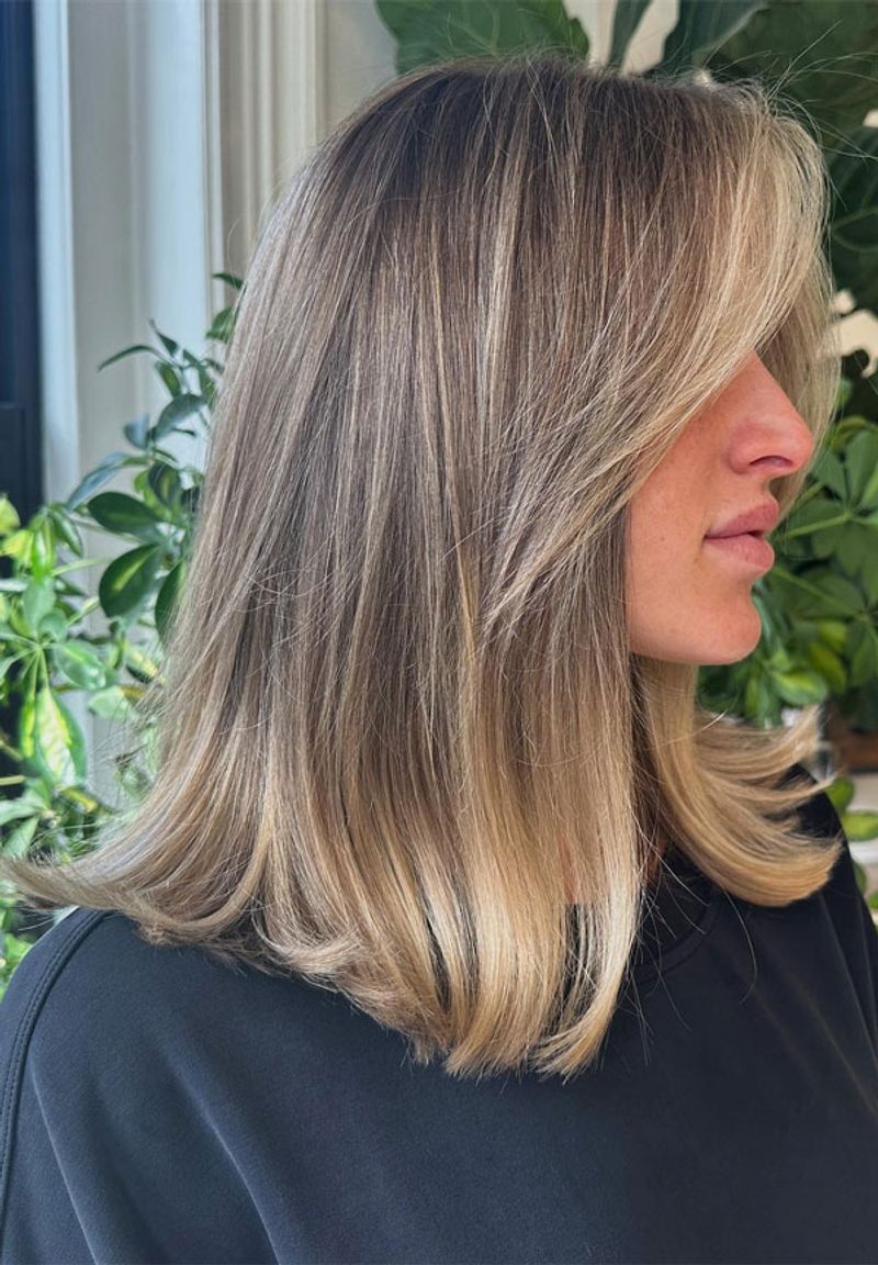 Feathered Medium-Length Cut