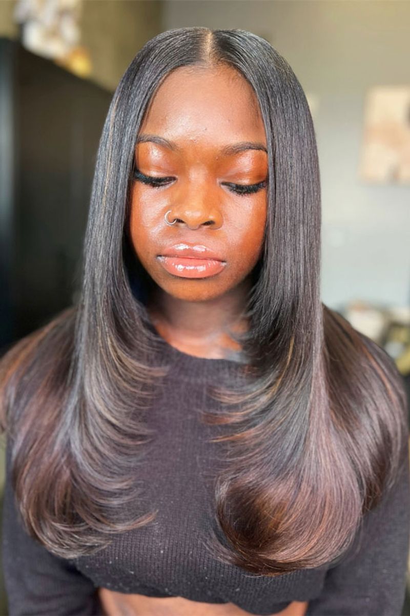 Voluminous Layers for Thin Hair