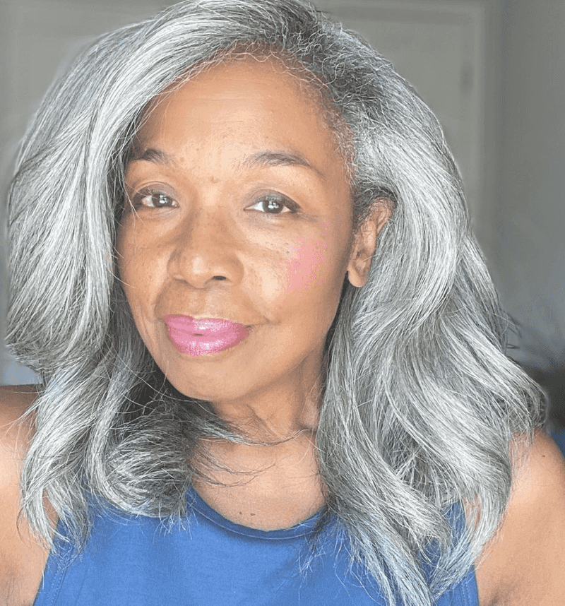 Platinum Lob with Beach Waves