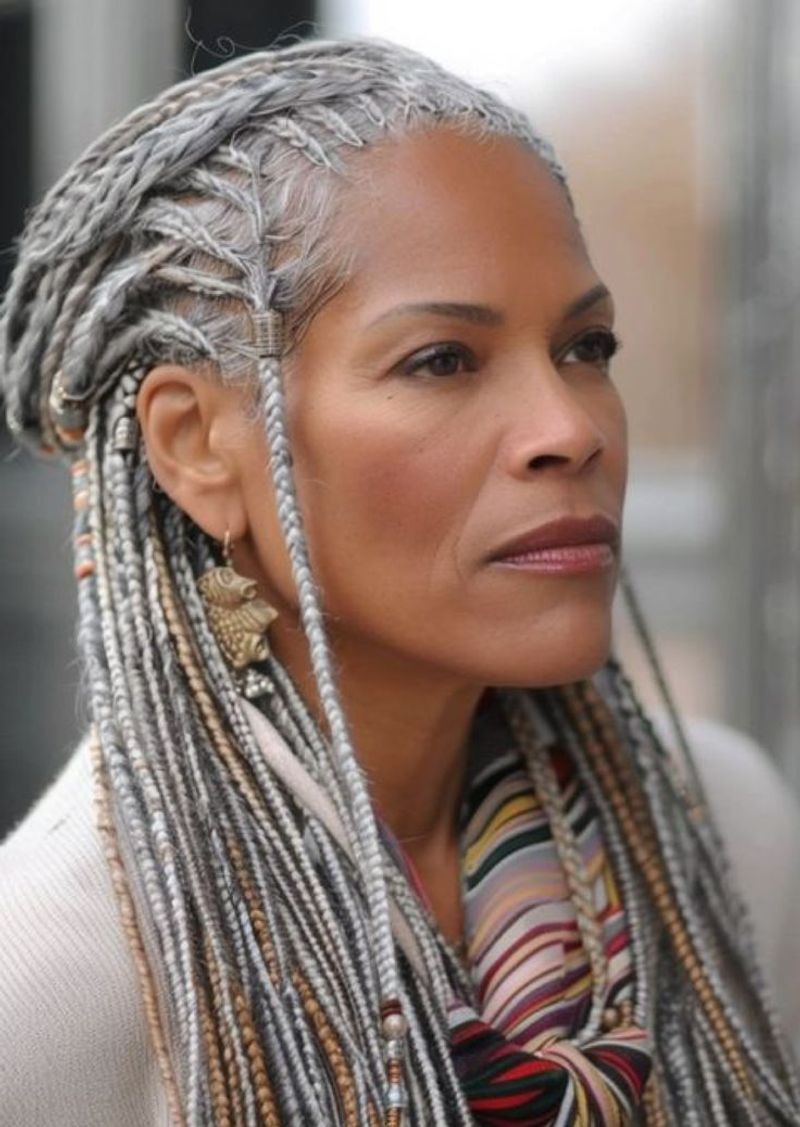 Platinum Goddess Locs