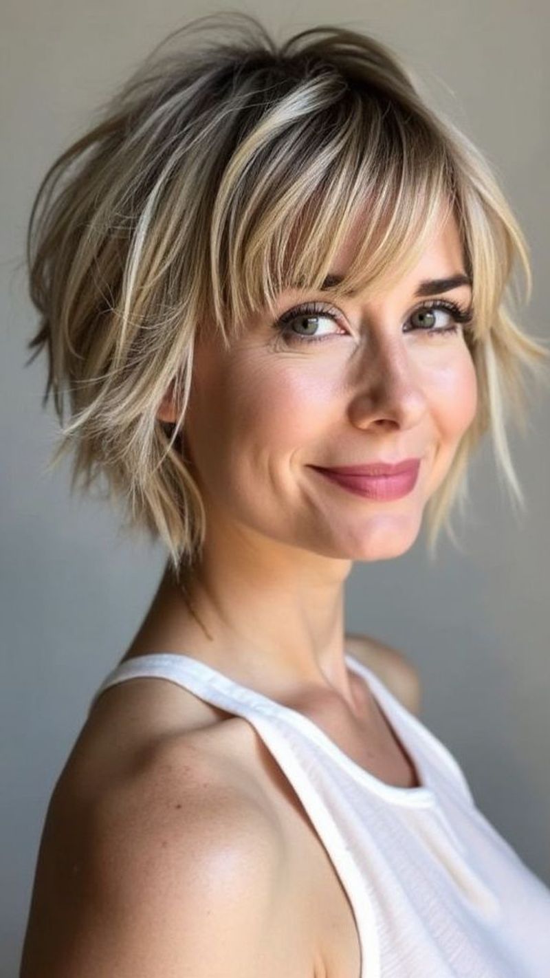 Wispy Pixie with Long Fringe
