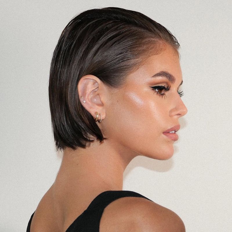 Combed-Back Bob
