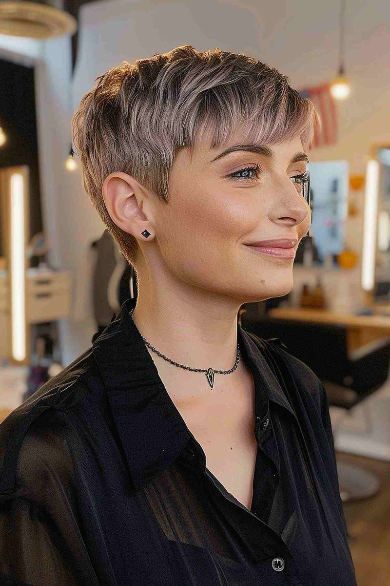 Wispy Pixie for Fine Hair