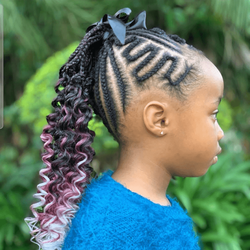 Silk-Wrapped Ponytail