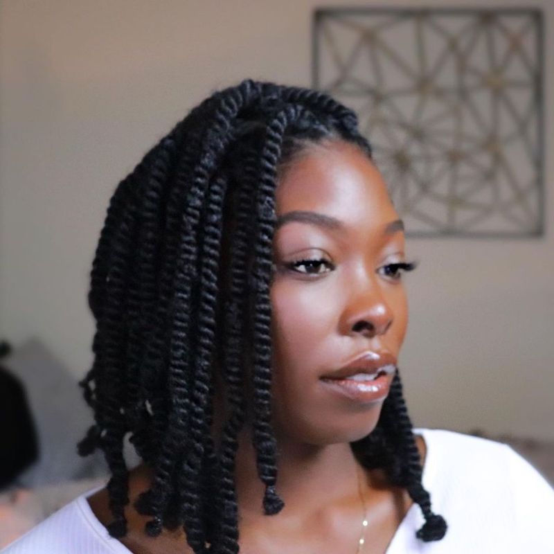 Two-Strand Twist Shoulder-Length Style