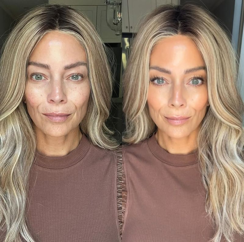 One-Length Hair Past Shoulders