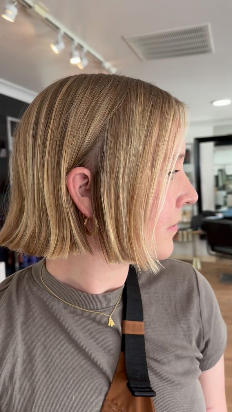 One-Length Blunt Cut