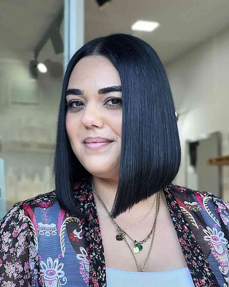 Long Angled Bob (A-Line)