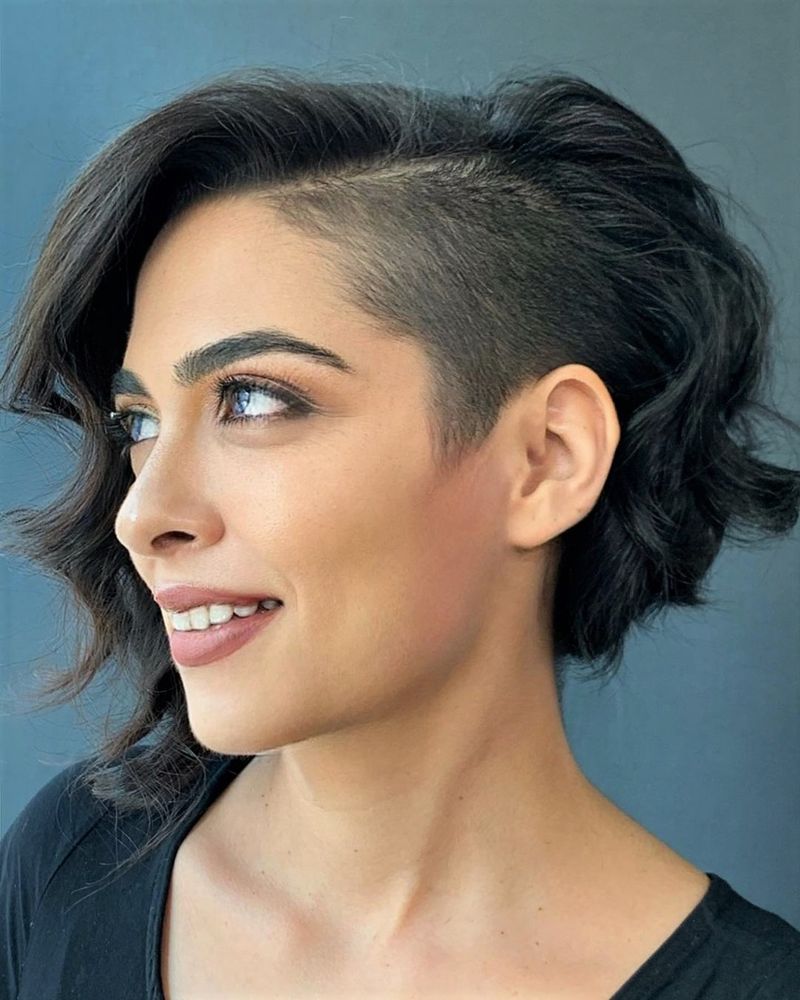 Undercut Bob with Hidden Design