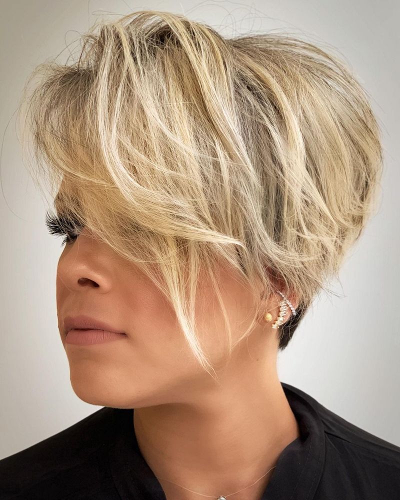 Sleek Pixie with Long Crown