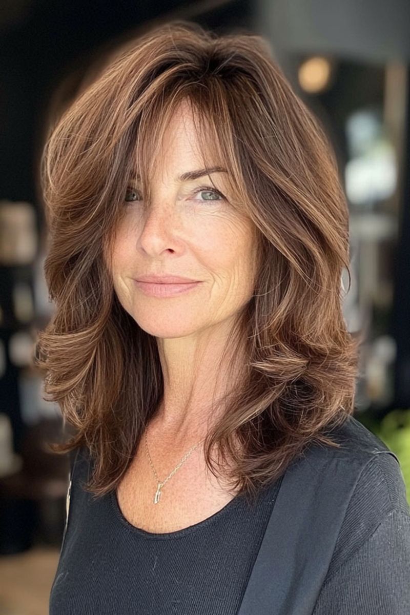 Medium-Length Cut with Long Layers