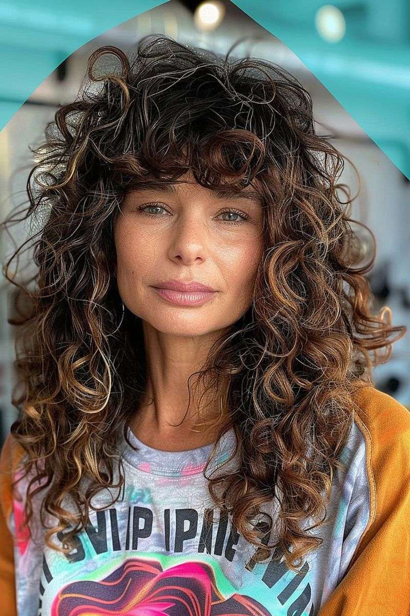 Voluminous Curly Shag