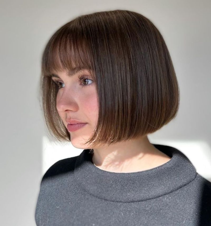 Chin-Length French Bob