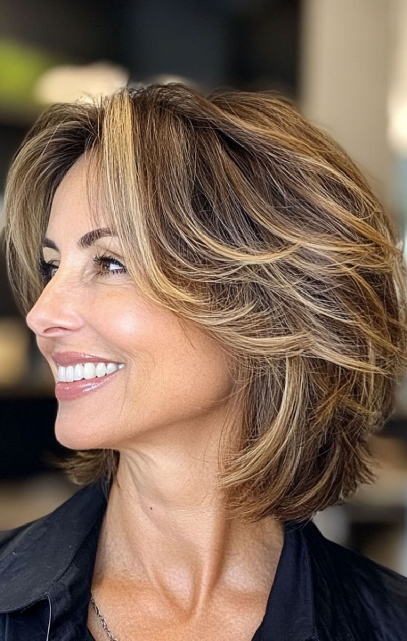 Blunt Lob with Subtle Layers