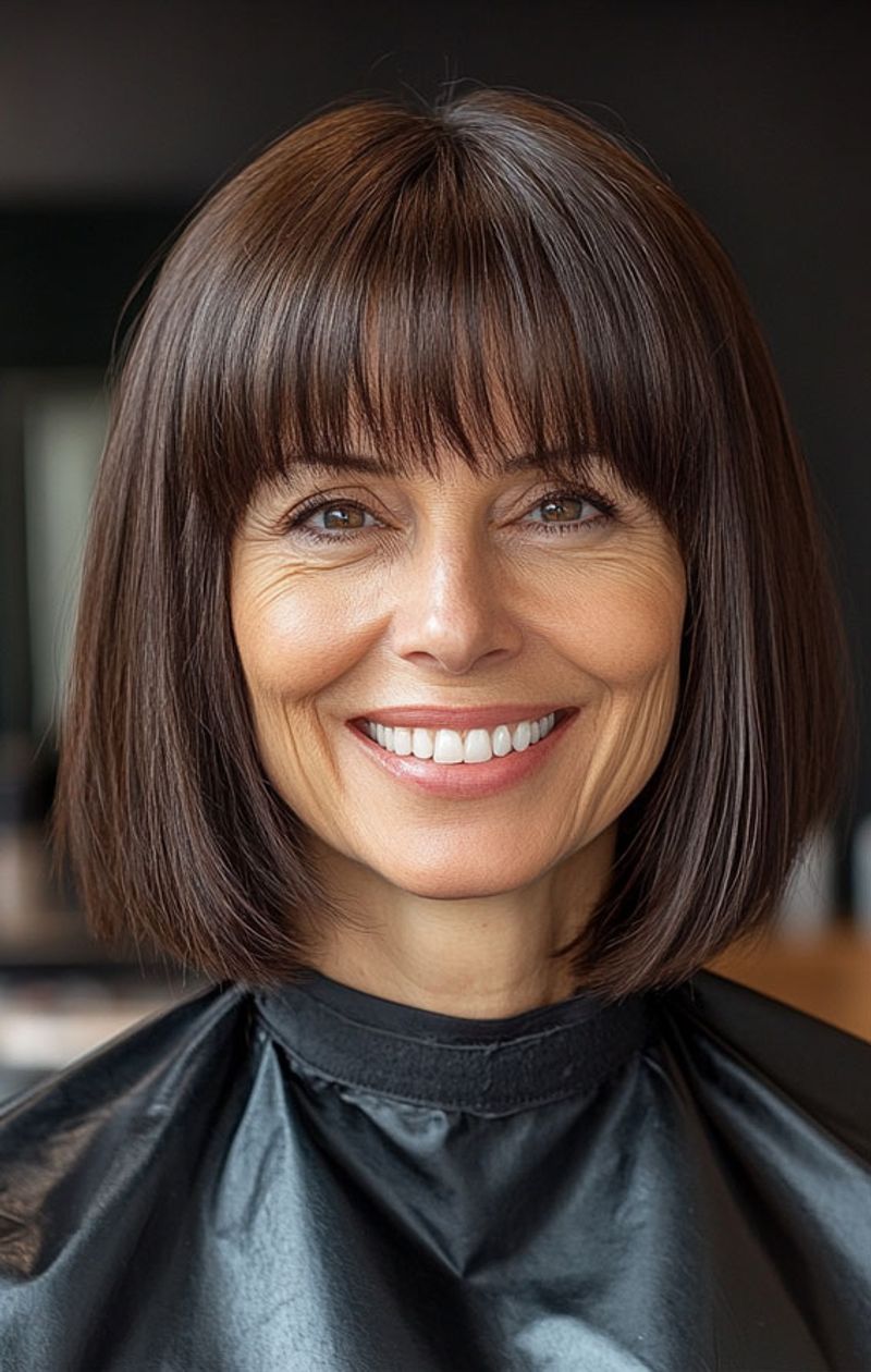 Classic Bob with Soft Fringe