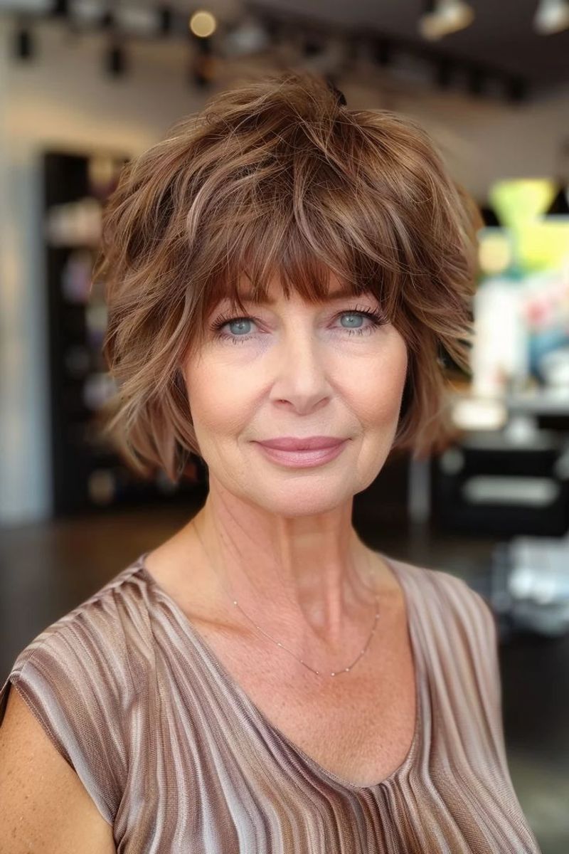 Tousled Shaggy Bob