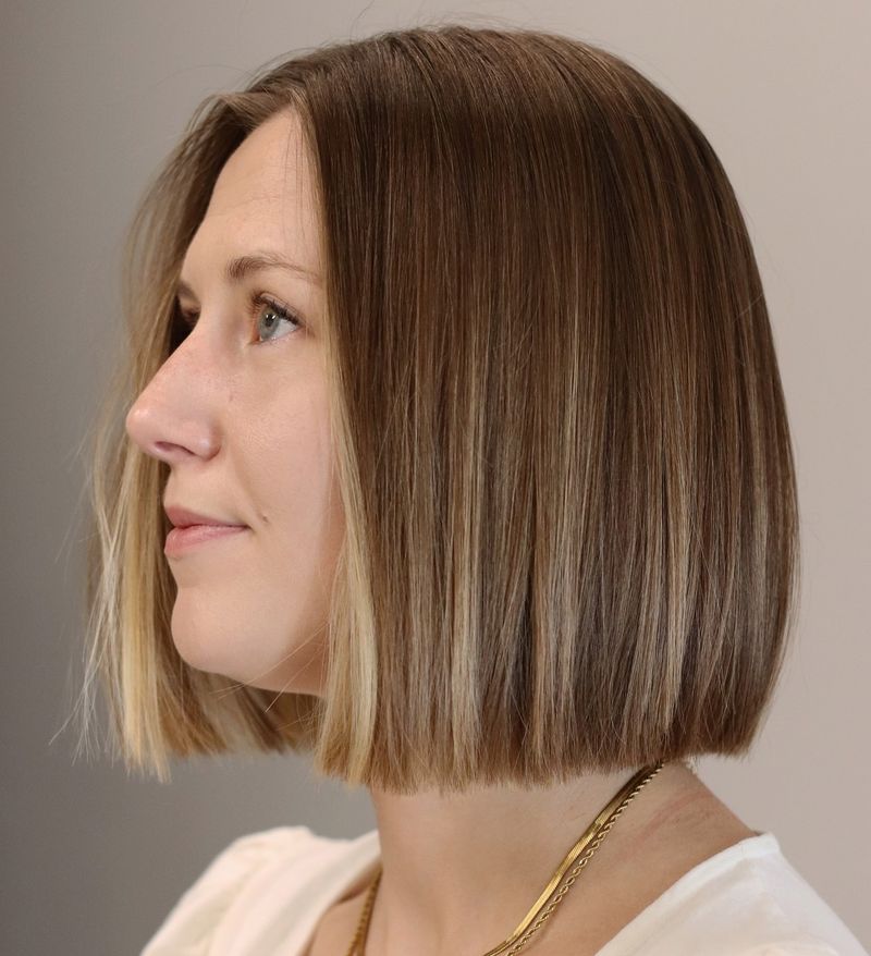 Blunt Chin-Length Bob
