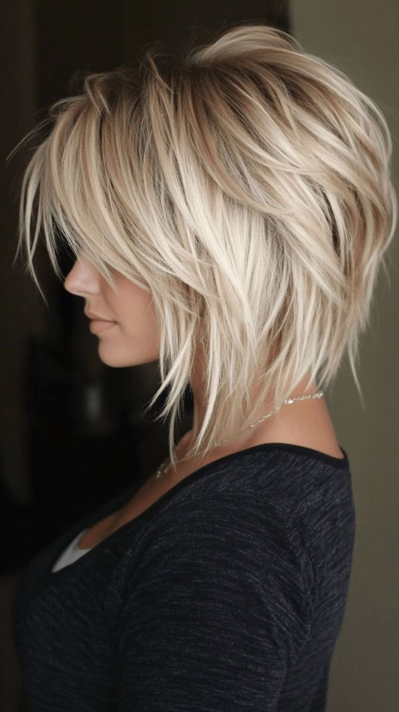 Choppy Layered Stacked Wedge