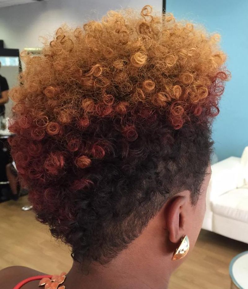 Tapered Cut with Colored Tips