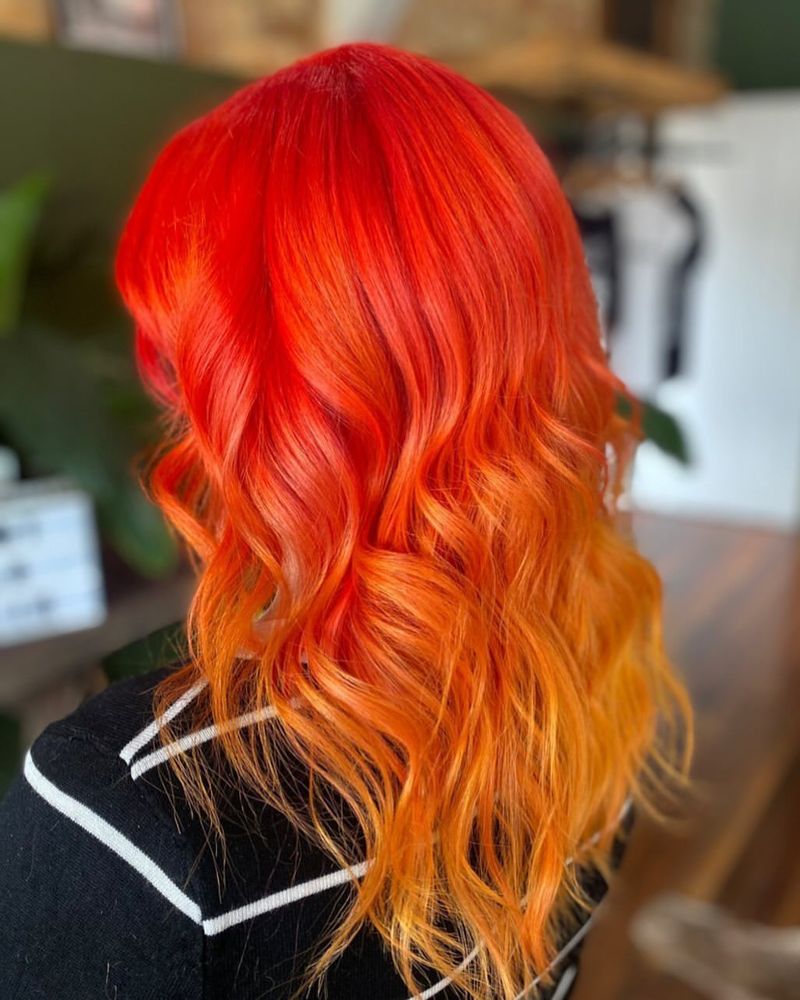 Laranja pôr do sol