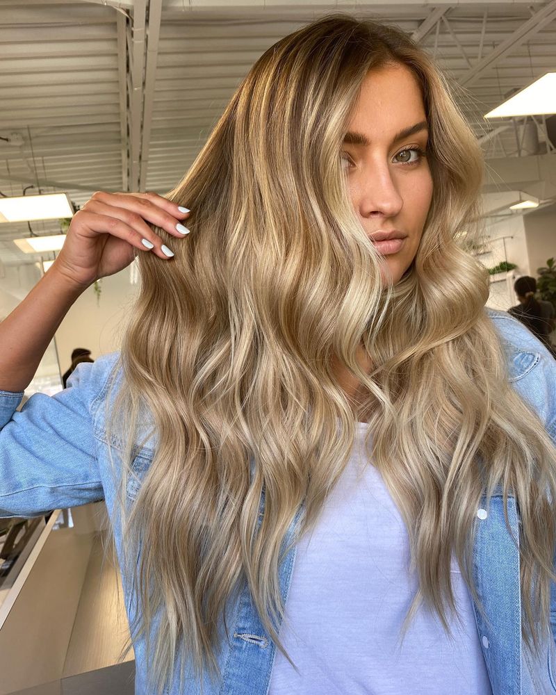 Champagne Blonde Waves