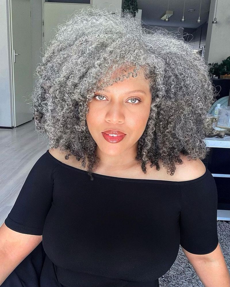 Curly Gray Goddess