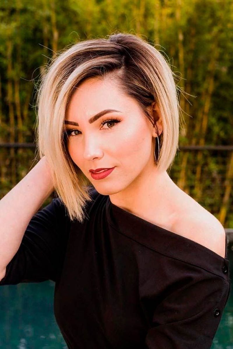 Asymmetrical Bob with Bold Angle