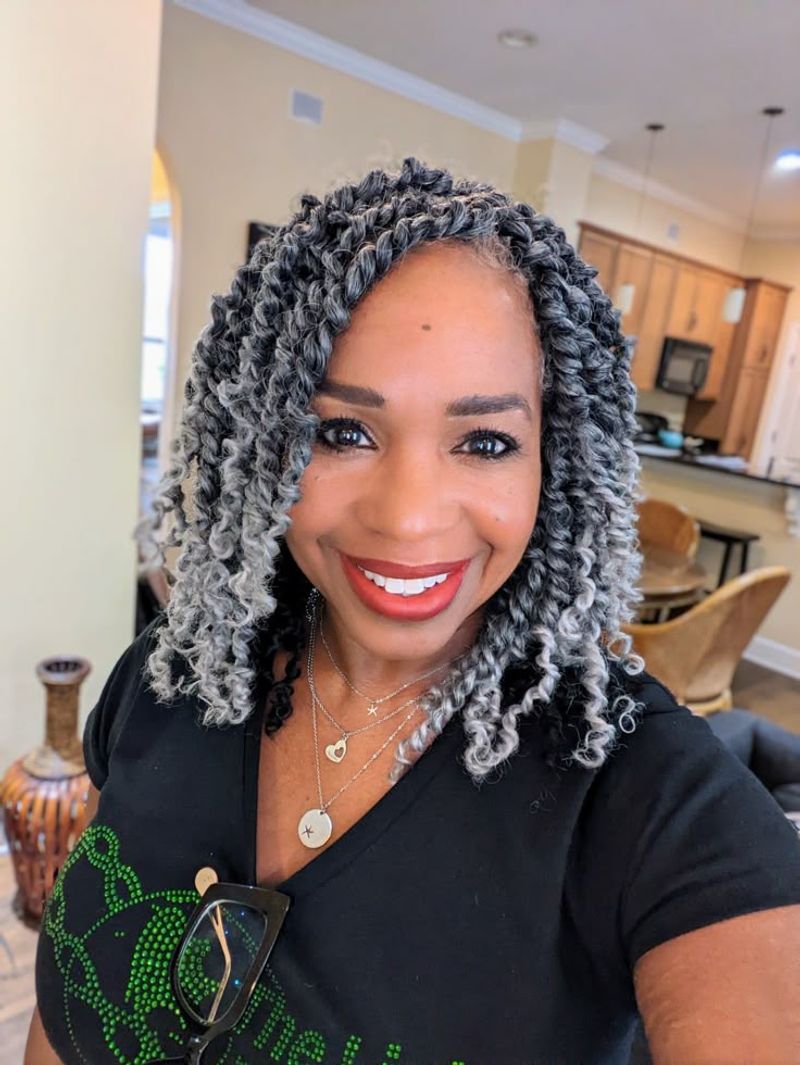 Gray Havana Twists with Accessories