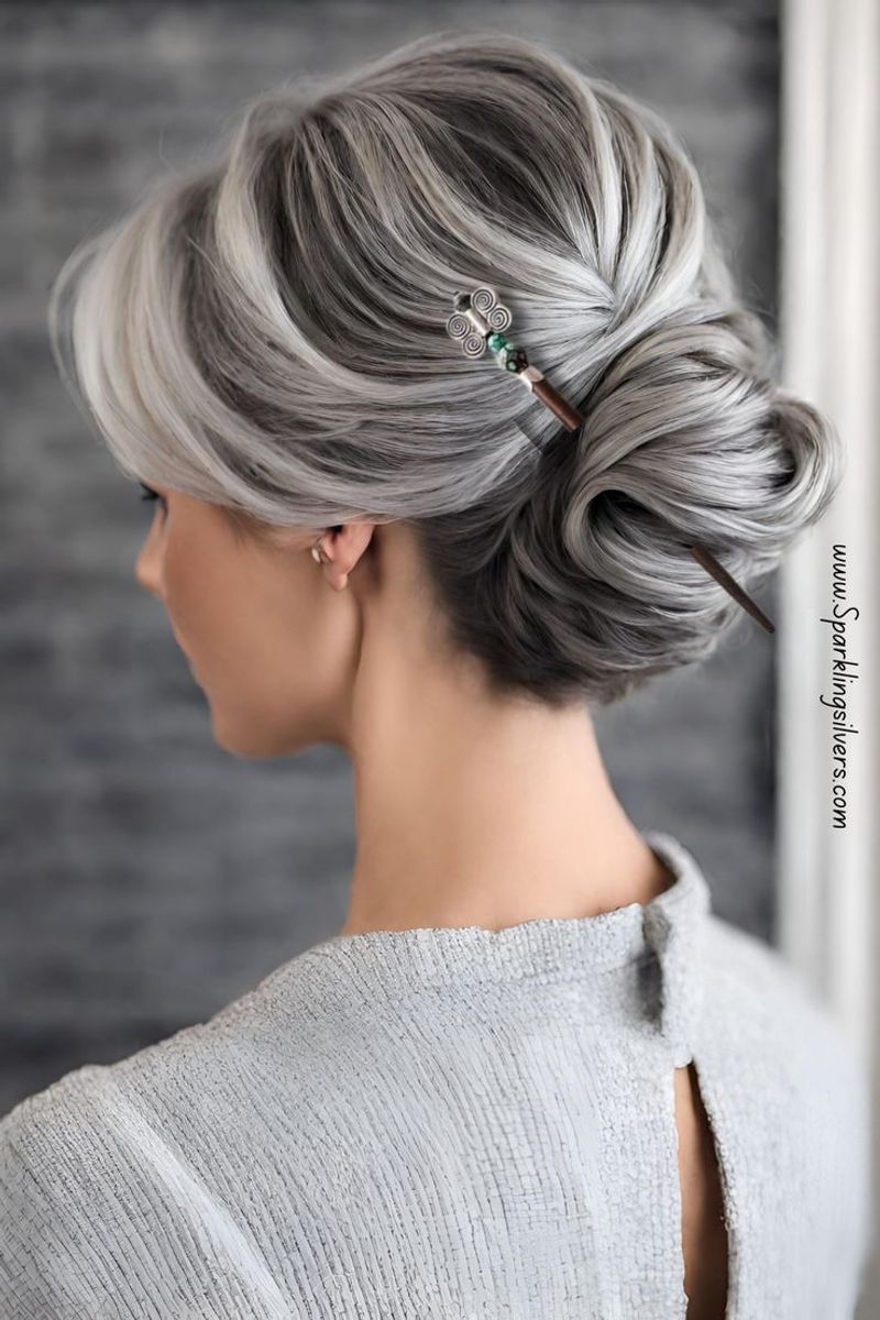 Icy Platinum Topknot