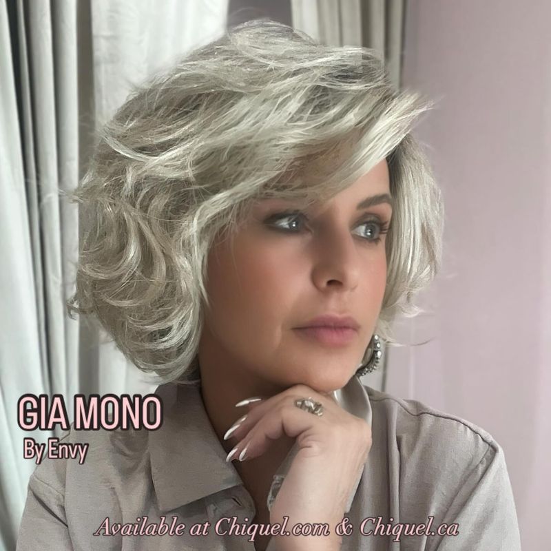 Silvery Tousled Bob