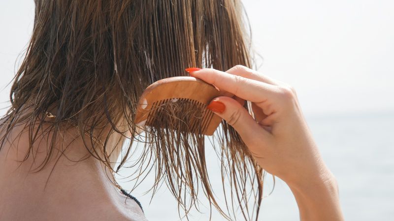 Brushing Wet Hair Incorrectly