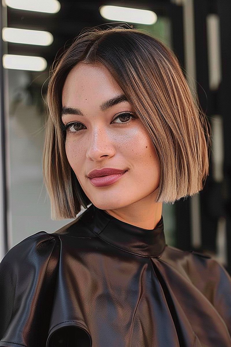 Blunt Bob with Subtle Ombré