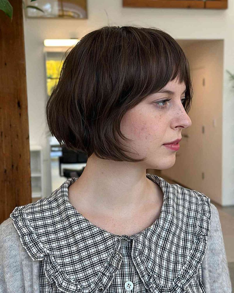 French Bob with Micro Bangs