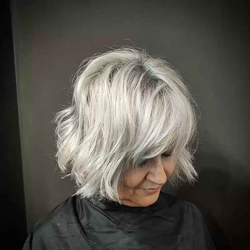 Textured Chin-Length Bob