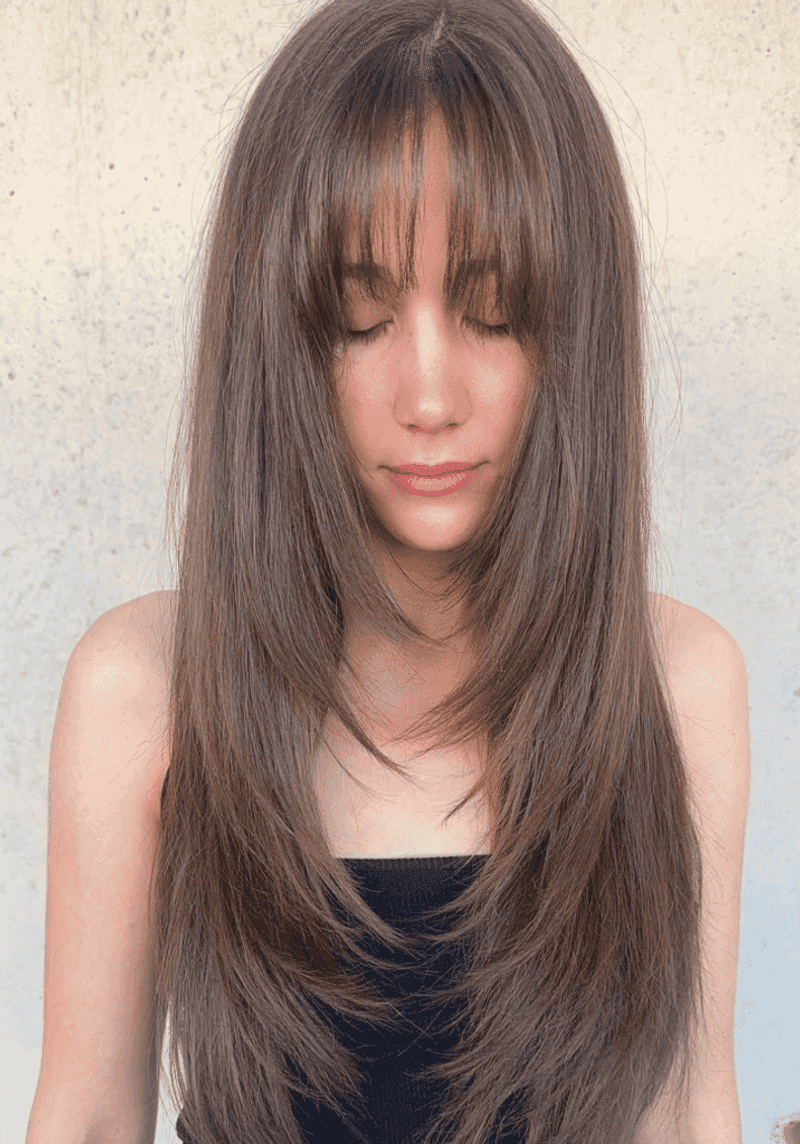 Face-Framing Layers with Straight Length