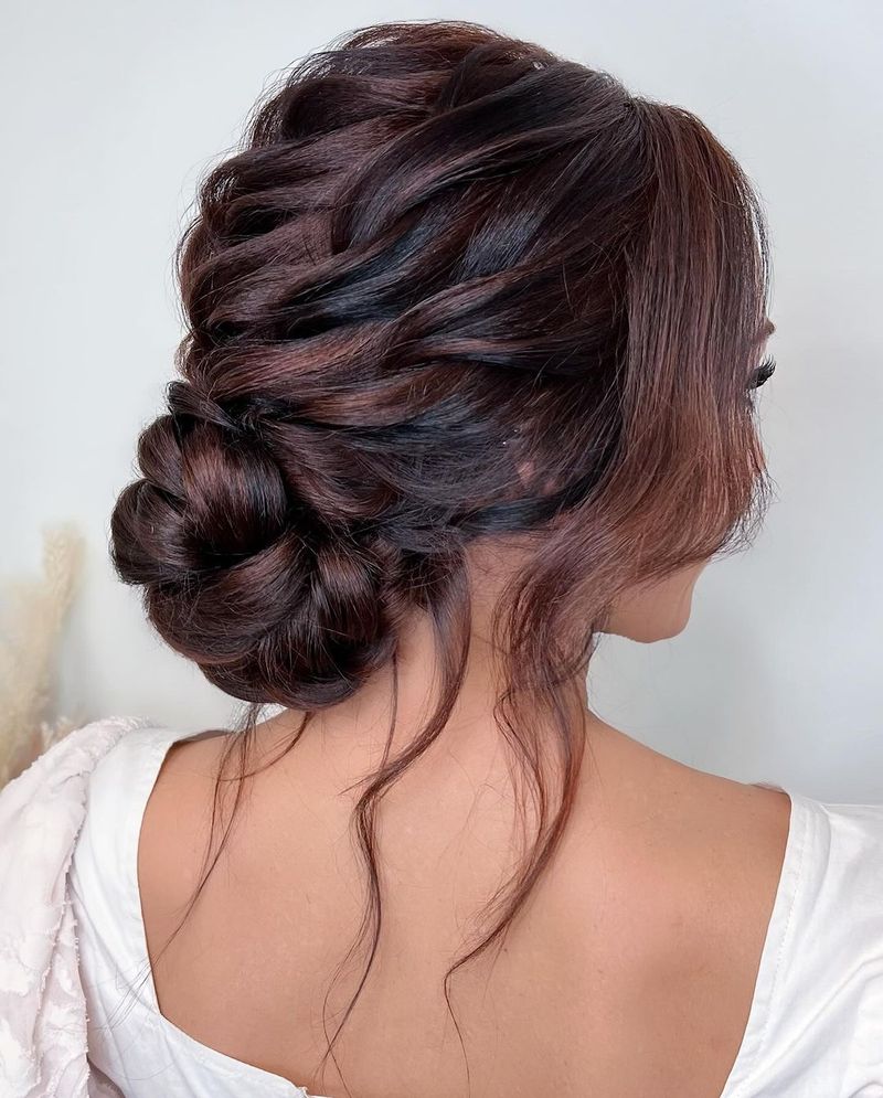 Twisted Updo for Wedding Guest Glamour