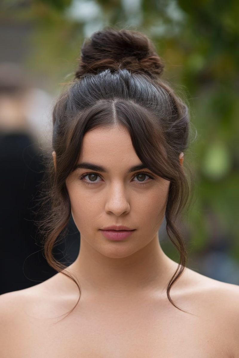 Wispy Updo with Height