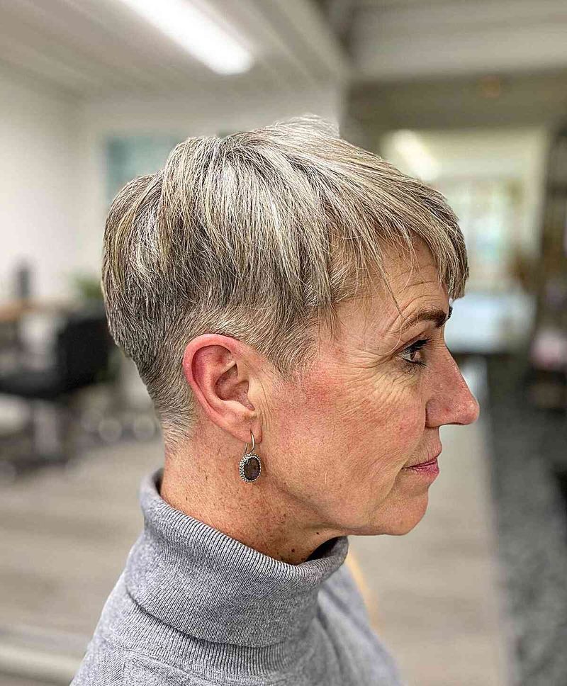Brushed-Forward Textured Pixie