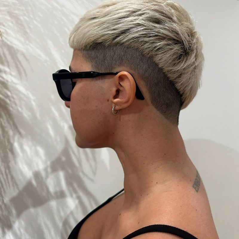 Platinum Pixie with Shadow Roots