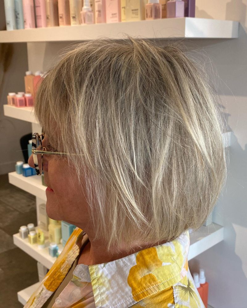 Textured Bob with Razored Ends