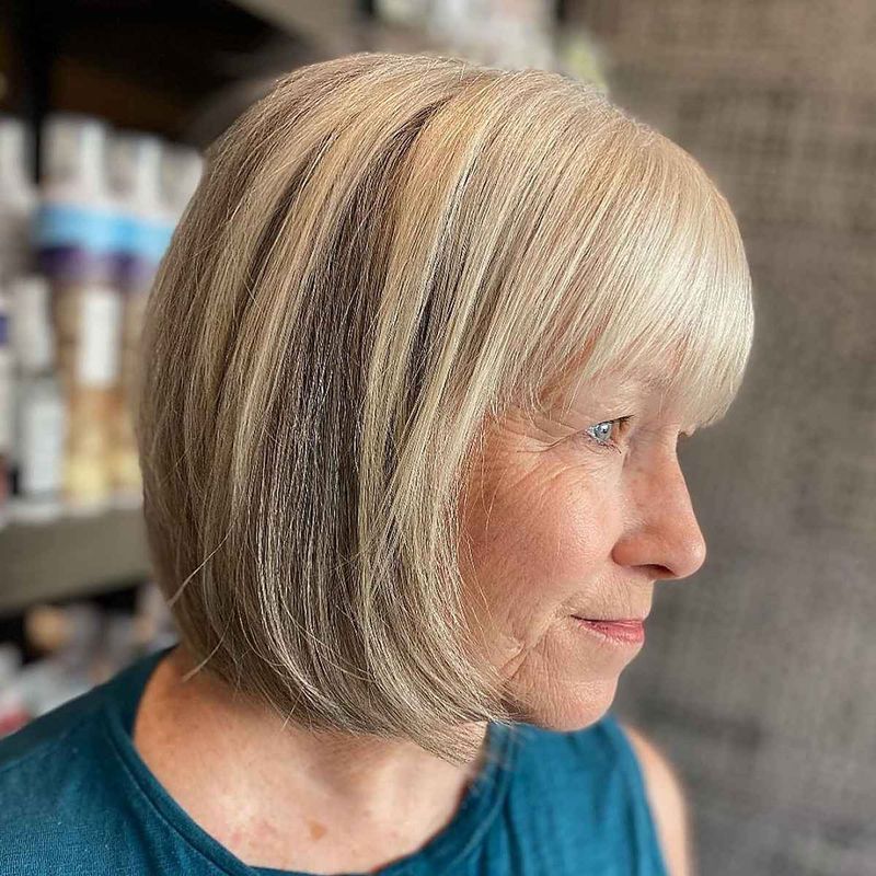 Blunt-Cut Bangs