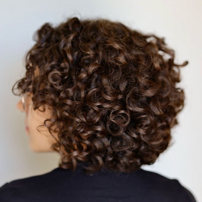 Curly Bob with Rounded Shape