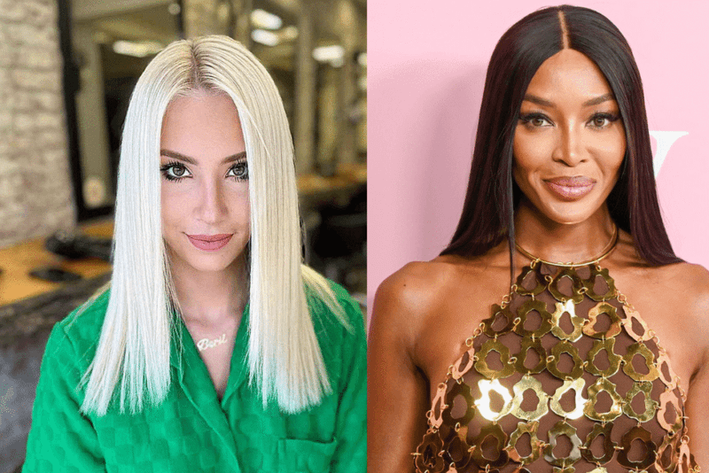 Pin-Straight Ironed Styles