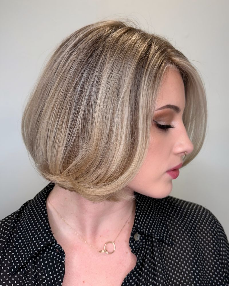 Side-Parted Precision Bob