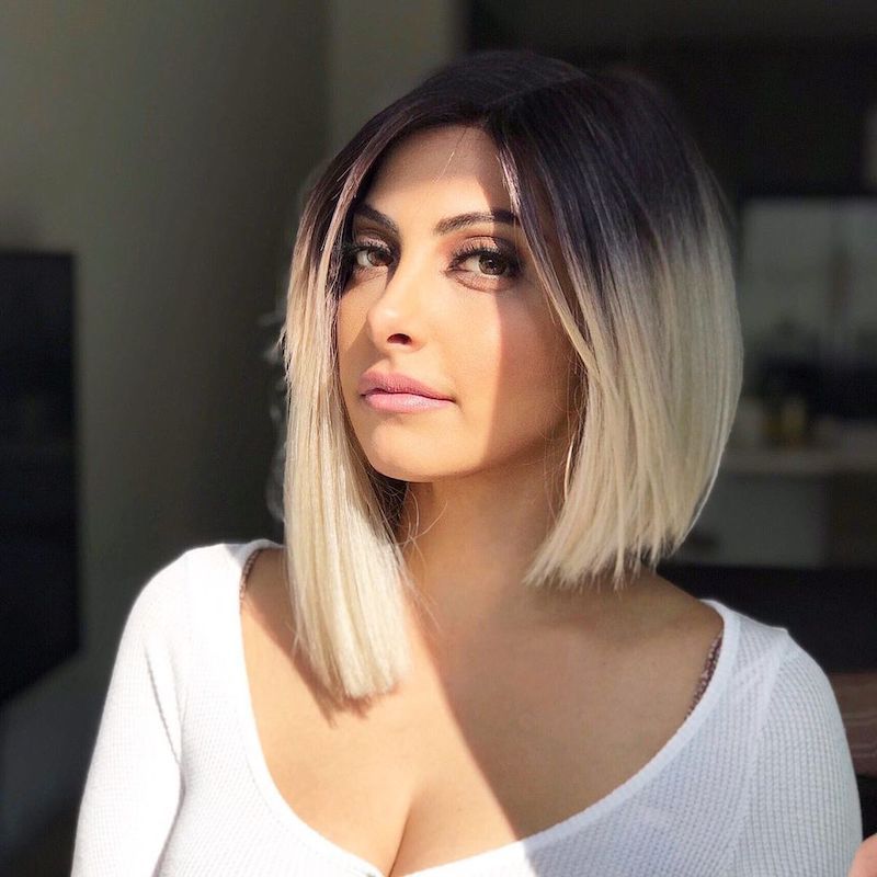 Asymmetrische bob met volume