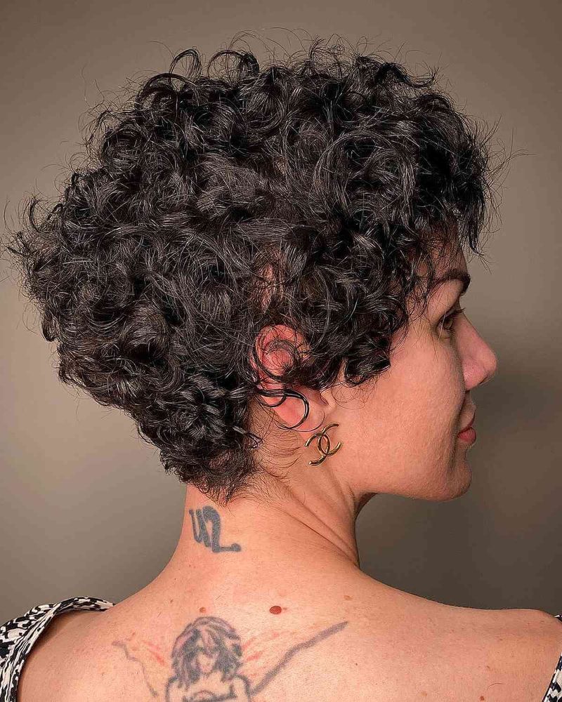 Layered Curly Pixie