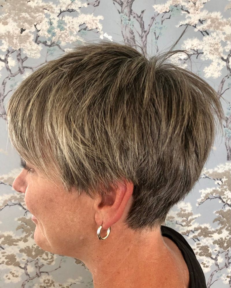Choppy Pixie with Textured Crown