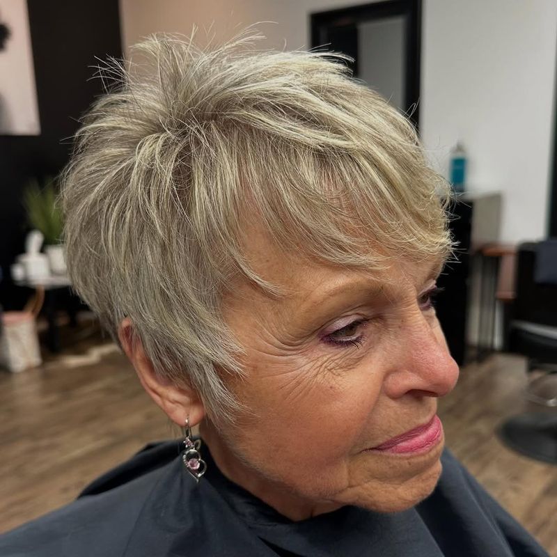 Voluminous Short Cut with Texture